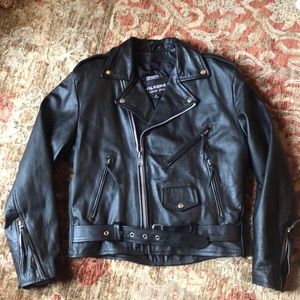 Wilson Leather Asymmetrical  Black Moto Jacket